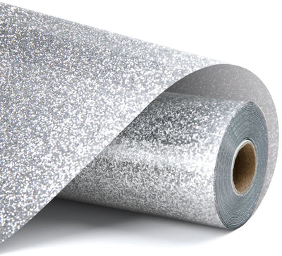 Loklik • feuille flexible pailletée argent 30,5x90cm
