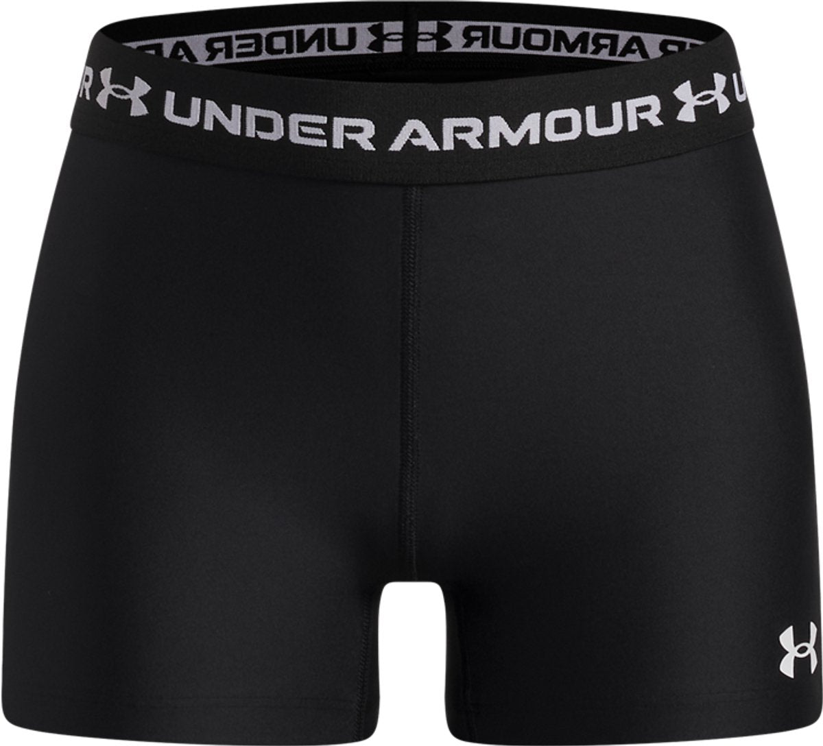 Under Armour Heatgear Shorty-blk Pantalon de sport pour filles - noir - blanc