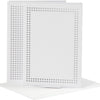Cartes d'entreprise Creativ pour broder blanc, ensemble de 6