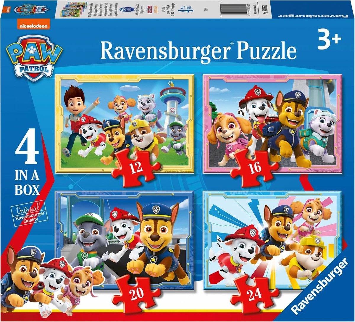 Ravensburger - Paw Patrol Puzzles 4in1