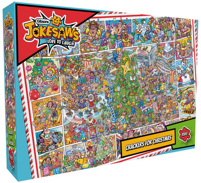 Gibsons - crackers jokesaws pour Noël (par phil dobson) - 1000 pièces 68×49cm (l×h) - puzzle pour adultes