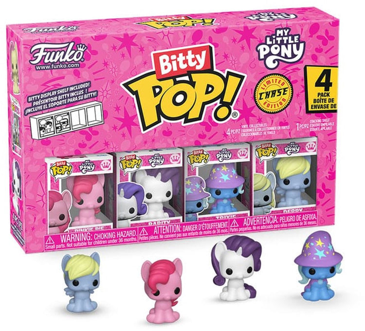 Funko Bitty Pop ! - mon petit poney - tarte au petit doigt - rareté - trixie - derpy - pack de 4