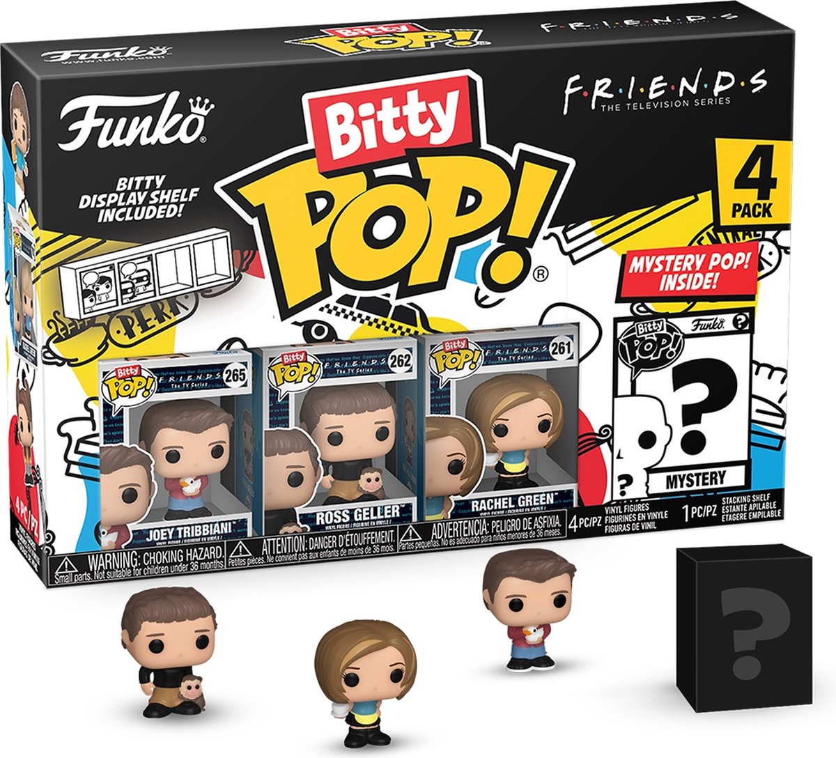 Funko Bitty Pop ! amis - bitty pop 4 pack 2,5 cm - joey