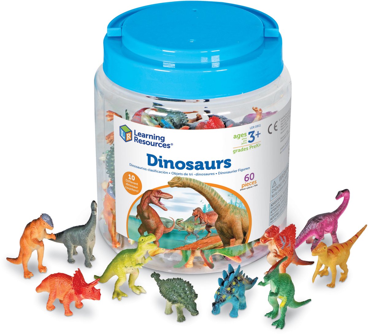 Compteurs de dinosaures Learning Resources (ensemble de 60) - 3+