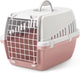 Savic trotter 1 ashrose - caisse de transport pour chat - gris clair rose
