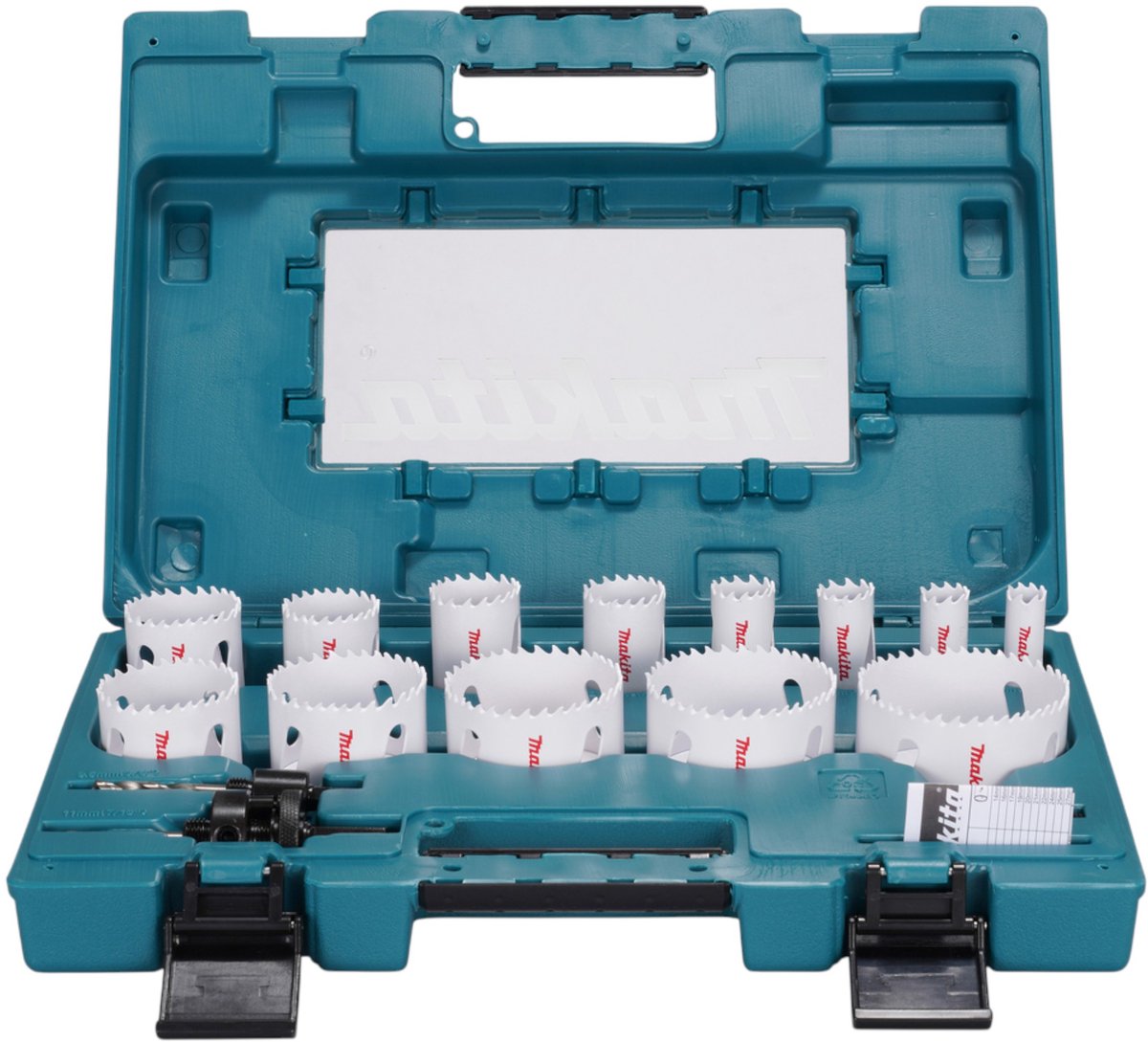 Makita d-63993 jeu de scies cloches 16,0 mm, 19,0 mm, 22,0 mm, 25,0 mm, 32,0 mm, 35,0 mm, 37,0 mm, 44,0 mm, 51,0 mm, 57,0 mm, 6