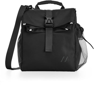 Sac isotherme Muitomas 15 litres - isolation thermique - un compartiment central - poche latérale pour bouteille - bandoulière réglable - noir
