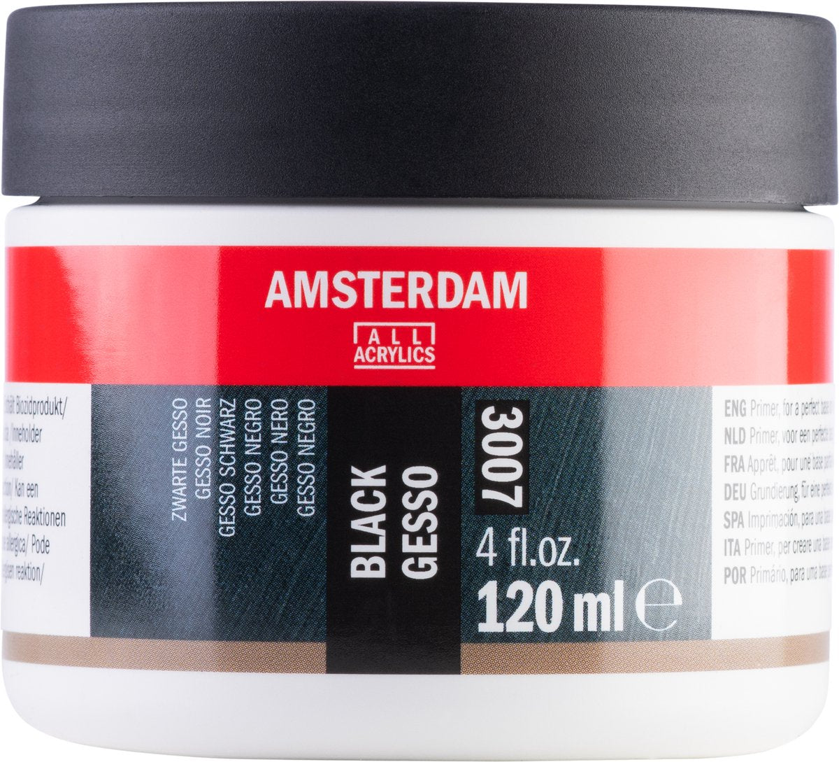 Amsterdam toutes acryliques amsterdam • gesso noir 3007 mini 120ml