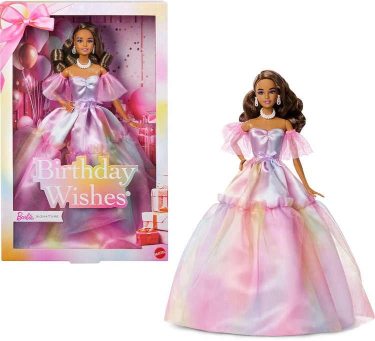 Souhaits d'anniversaire signature de la poupée Barbie Mattel - édition anniversaire 2026.