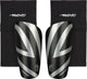 Protège-tibias Avento - avec chaussette - noir argent - taille XL