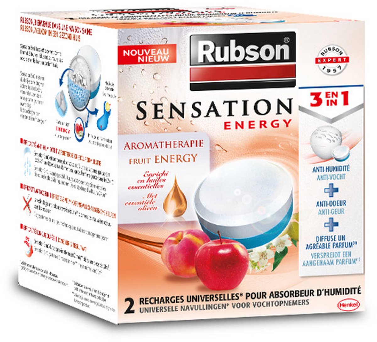 Rubson 1051257 - recharge fruit énergétique 2x300g | 1 pièce