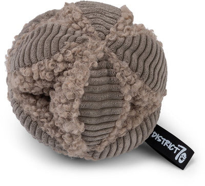 District 70 Bobby – balle renifleur pour chiens | stimule le comportement de recherche, défi mental – taupe – petit ø13 cm