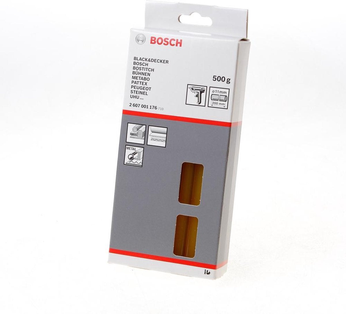 Cartouches de colle Bosch jaune - diamètre 11 mm - longueur 200 mm - 25 pièces