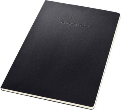 Bloc-notes Sigel - conceptum - a4 - couverture souple - à carreaux - noir - si-co800