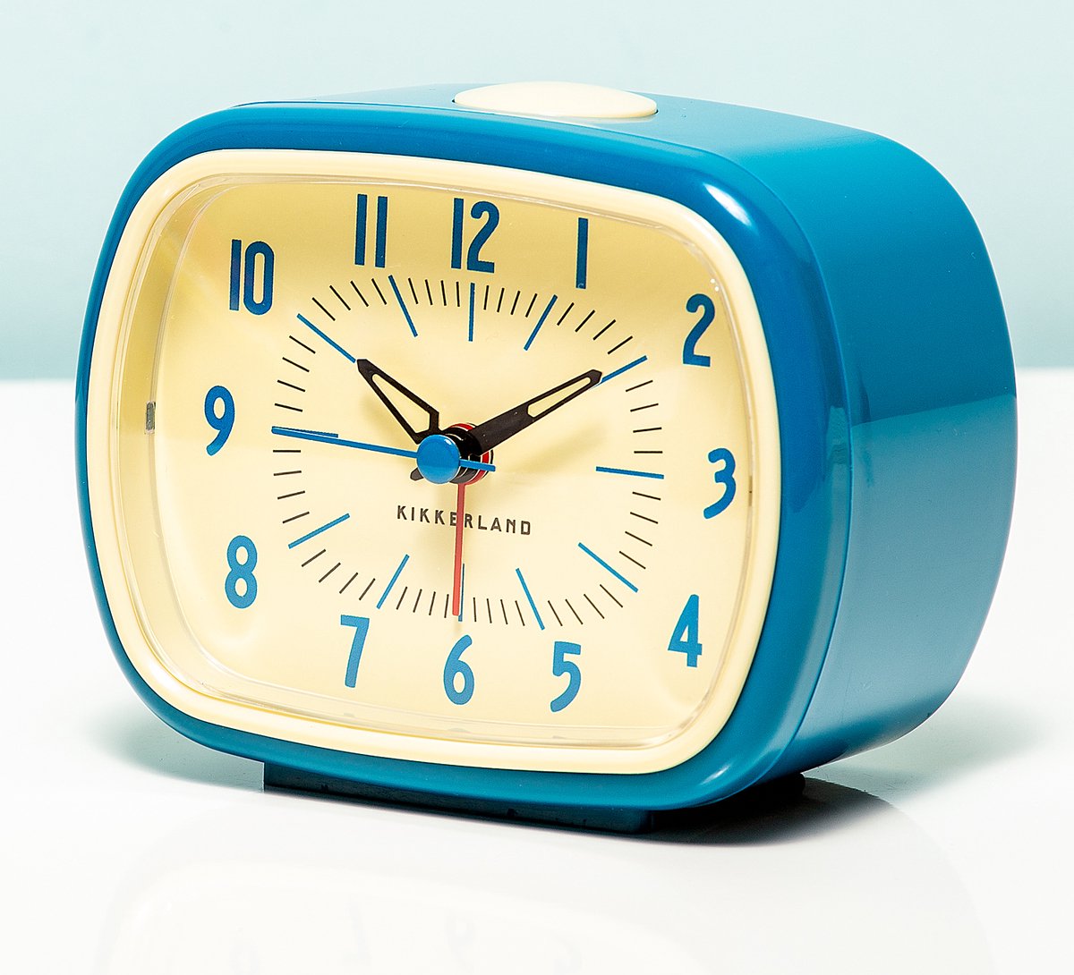 Réveil rétro Kikkerland - réveil classique - vintage - bleu