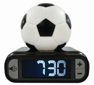 Réveil numérique Lexibook avec veilleuse et effets sonores 3D football