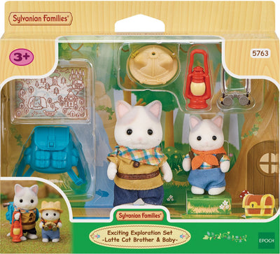 Familles sylvaniennes 5763 Duo Adventuries Latte Kat Brother and Baby