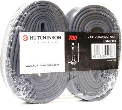 Chambres à air Hutchinson racing 28 pouces valve 48mm 700x20 25 fv (2 pièces)