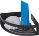 Tiger caddy - support de douche - panier de douche coin 18,4 cm - noir