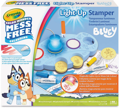 Crayola - tampons bleus lumineux color Wonder sans bavures - pack hobby - activité créative et cadeau pour les enfants à partir de 3 ans