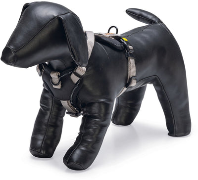 Beeztees parinca premium Y-harnais - harnais pour chien - nylon - gris clair - 37- 40 cm x 15 mm