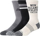 New Balance Active Graphic Crew Chaussettes Lot de 3 chaussettes de sport unisexes – assorties