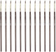 Brosse ronde Kangaro - taille 4 - bois laqué court - boîte de 12 pièces - k-840504