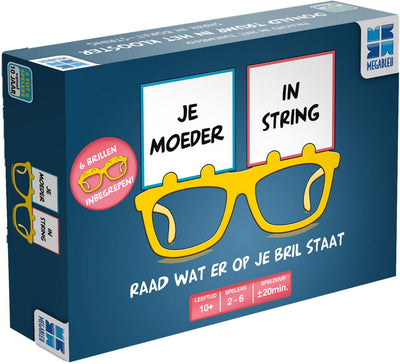 Megableu ta mère en string - jeu de société hilarant - jeu de société pour adolescents et adultes - 2 à 6 joueurs - avec des lunettes folles