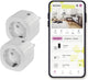 Omajin by netatmo omajin smart plug sk - prise intelligente - WiFi - fonction minuterie - compatible avec Amazon Alexa et Google Home - contrôle via l'application intelligente Omajin - pack de 2 - blanc