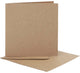 Cartes et enveloppes d'entreprise Creativ, format carte 12,5x12,5 cm, format enveloppe 13,5x13,5 cm, naturel, 10 sets 1 boîte