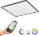 Panneau LED intelligent Eglo connect.z moradillo - 59,5 x 59,5 cm - noir - lumière blanche RVB réglable - dimmable - zigbee