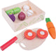 Bigjigs Boîte en bois avec légumes en coupe