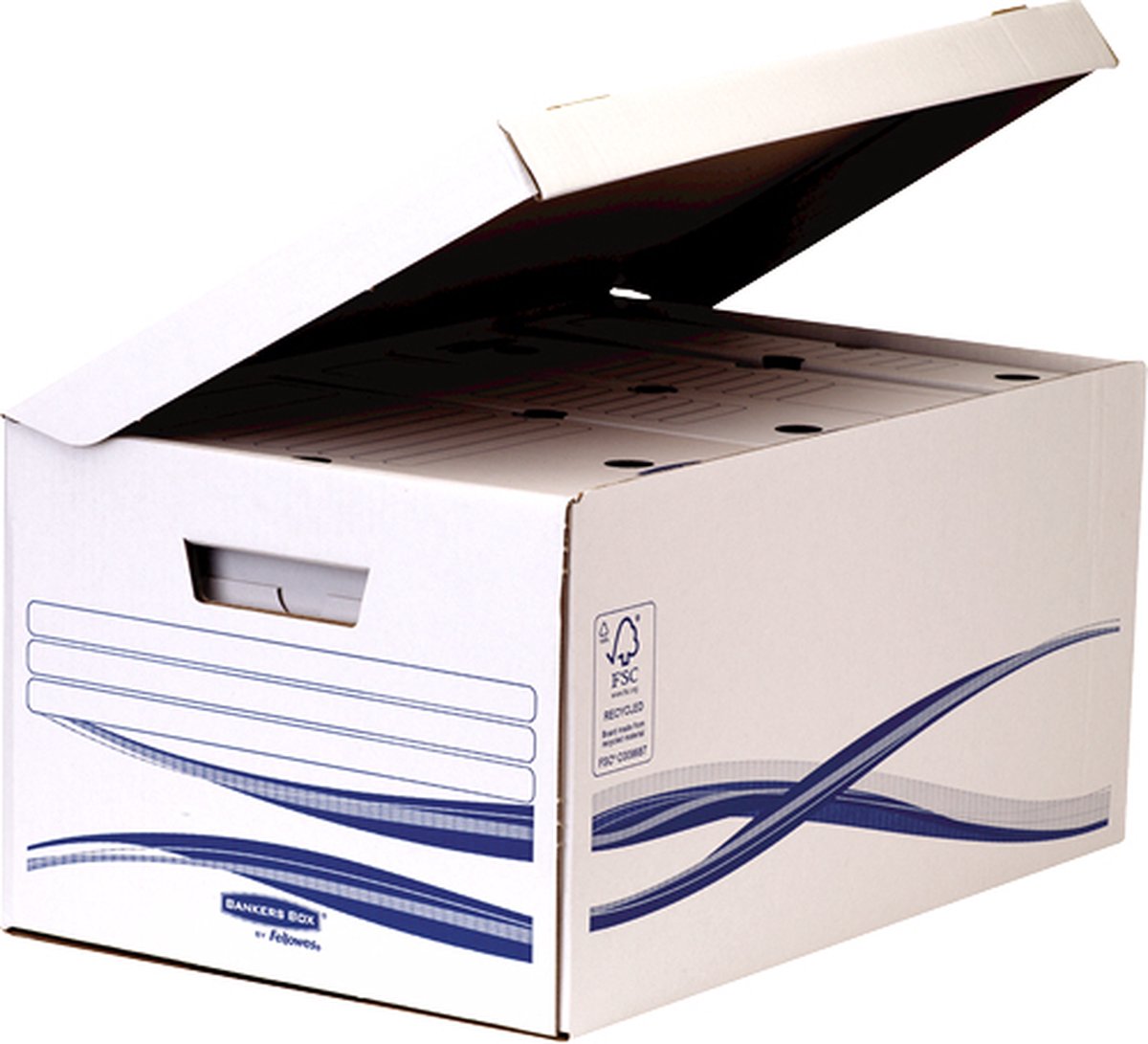 Fellowes Bankers Box Flip Top Maxi Boîte de rangement Basic - A4 - 5pk - Certifié FSC