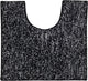 Tapis de toilette Sealskin mouchetés 45x50 cm - 100% polyester recyclé - noir