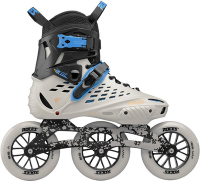 Rollers en ligne Roces otli 125 adultes – roues 3x125 mm – rollers de vitesse – gris noir – taille 39
