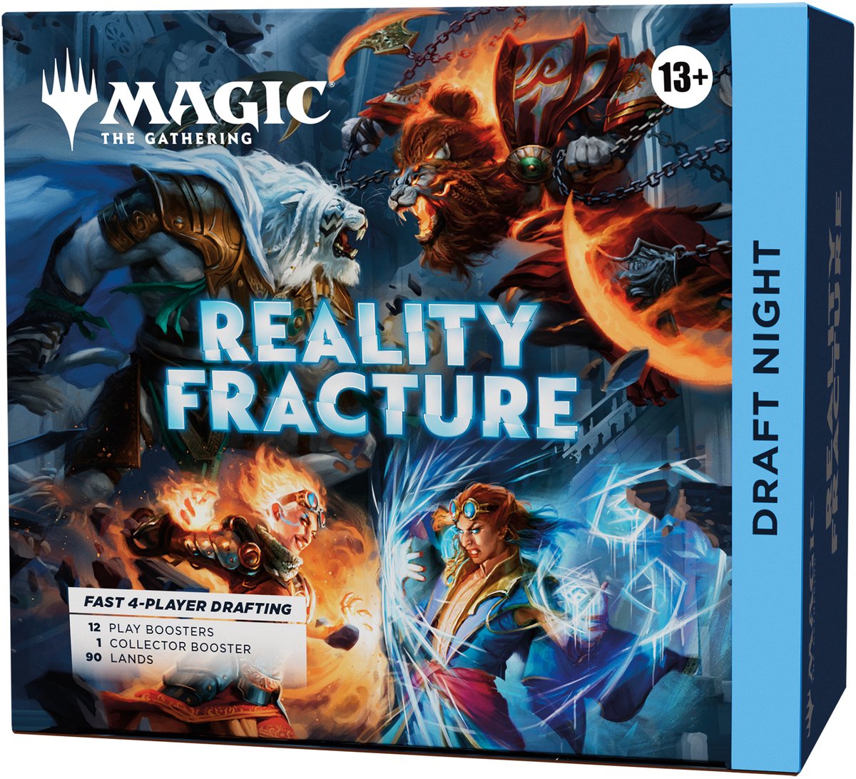 Magie la magie du rassemblement : la soirée de projet de fracture de la réalité du rassemblement | 1 booster collector, 12 boosters de jeu, 90 terrains, 10 jetons | Jeu de cartes à 4 joueurs