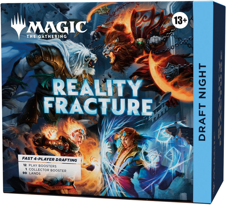 Magie la magie du rassemblement : la soirée de projet de fracture de la réalité du rassemblement | 1 booster collector, 12 boosters de jeu, 90 terrains, 10 jetons | Jeu de cartes à 4 joueurs