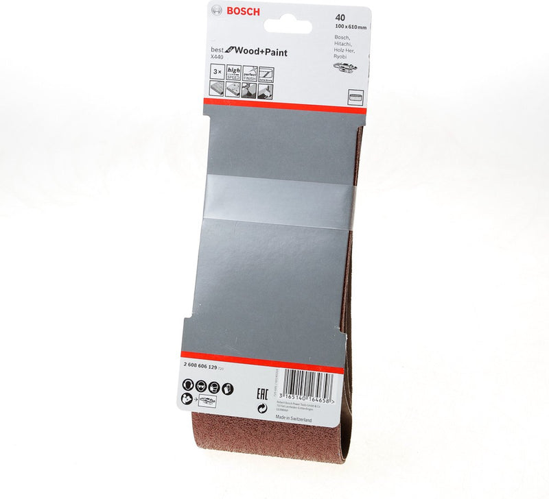 Bosch 3 pneus 100x610 meilleur bois+peinture, 40