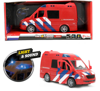 Camion de pompiers avec lumière et son