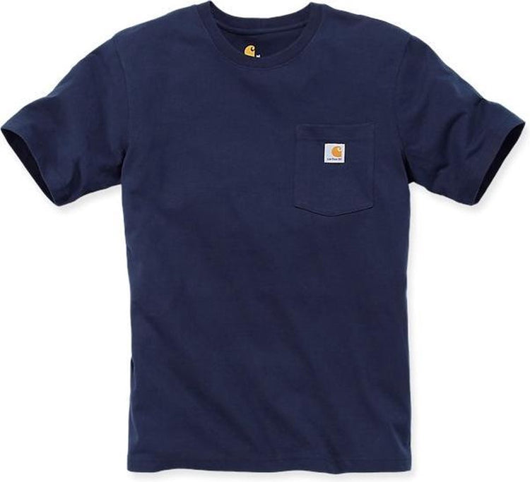 Carhartt 103296 t-shirt à poche pour vêtements de travail - coupe décontractée - marine - s
