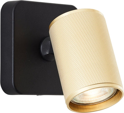 Brilliant Marty - spot de plafond - gu10 1x5w - 3000k - couleur or noir