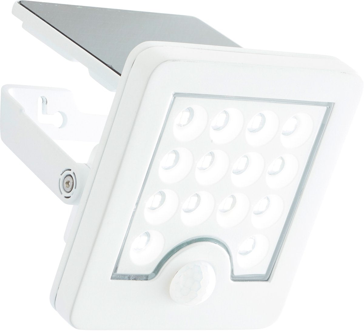 Brilliant luton - applique d'extérieur - led 4w - solaire - capteur - 540 lm - 4000k - ip65 - blanc