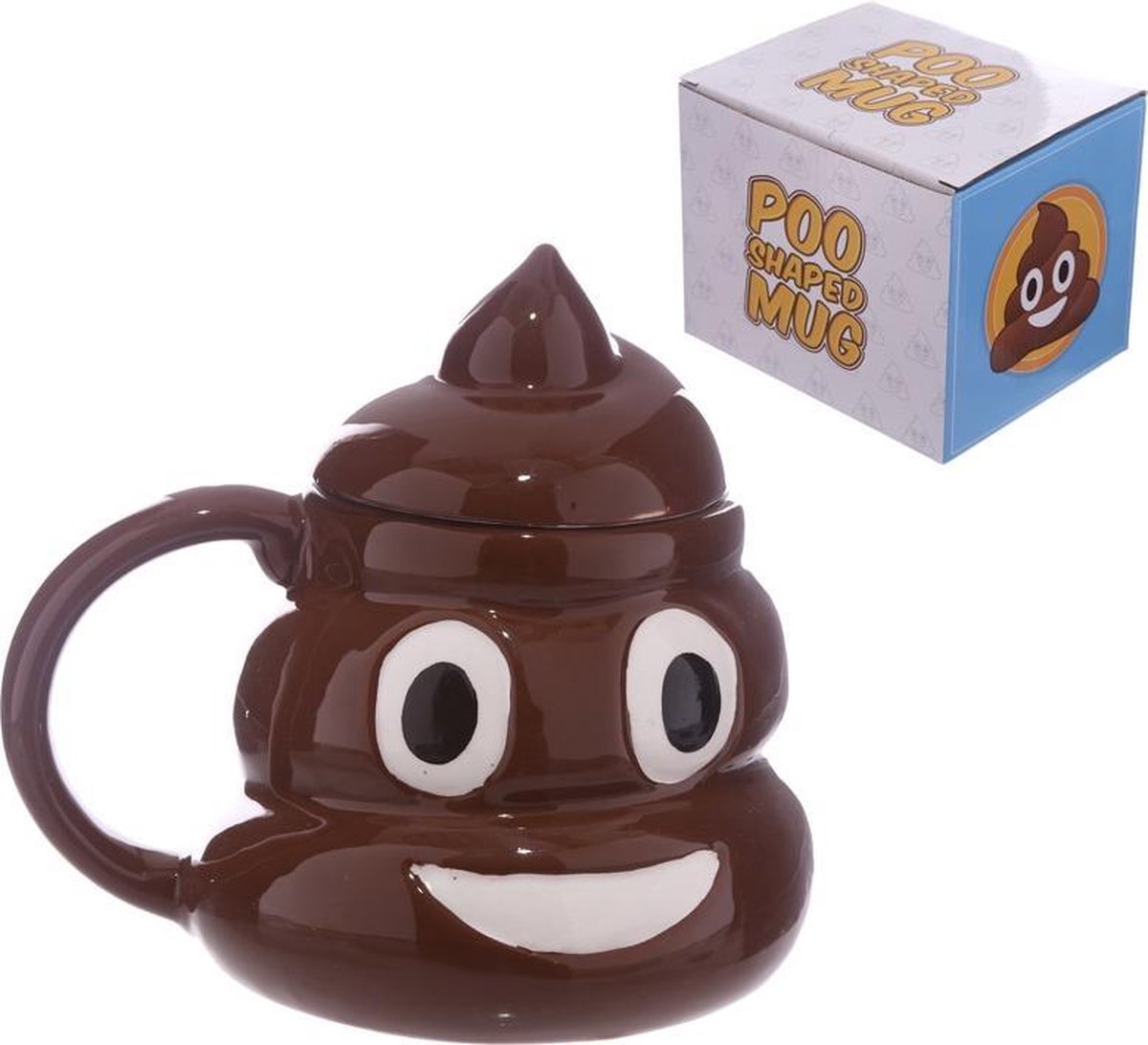 Tasse en céramique à forme émotionnelle avec couvercle