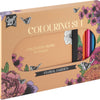 Couleurs Flowers Fleurs avec 10 crayons de couleur