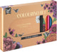 Couleurs Flowers Fleurs avec 10 crayons de couleur