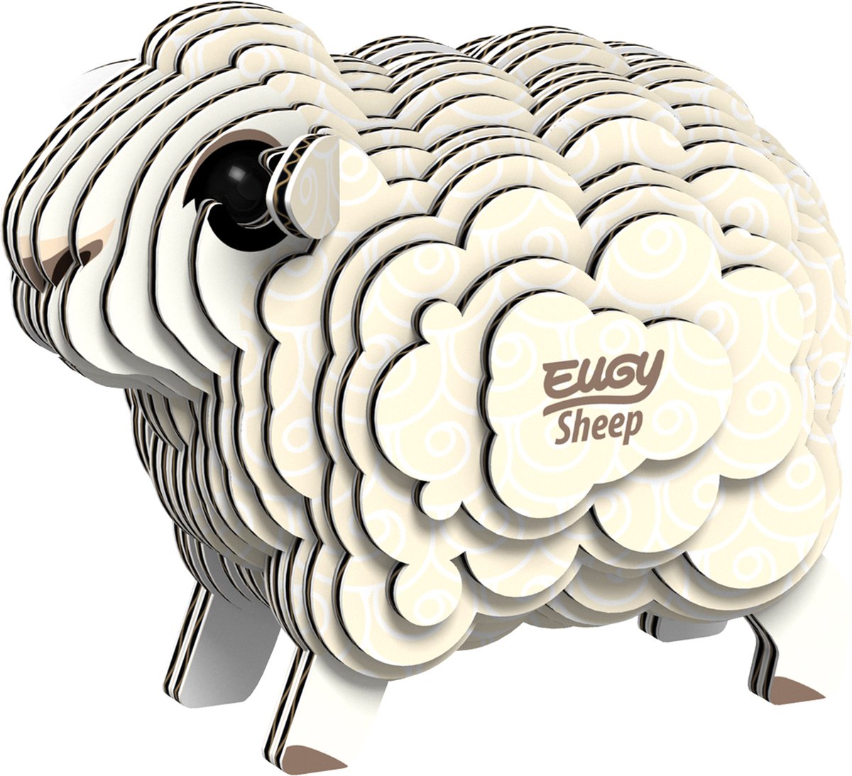 Puzzle 3D Eugy - moutons - animaux de la ferme - durable - collectionnez-les tous - 6 ans