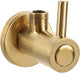 Robinet d'angle Differnz or mat - avec rosace 1 2 3 8 - robinetterie WC