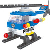 Jeu de construction d'hélicoptère de police - 68 pièces.