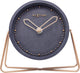 Table croisée Nexttime – horloge de table – 17,5 × 15,5 × 5 cm – polyrésine – noir