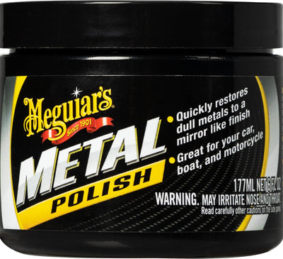 Meguiar's Metal Polish - Metal Polish Car - Aluminium - Chrome - Acier inoxydable-Argent - Cuivre - 177 ml